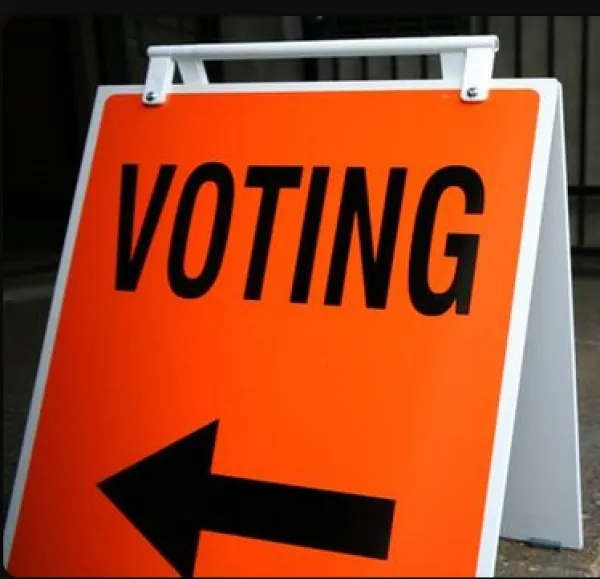Voting sign