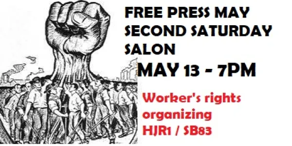 Fist with workers underneath