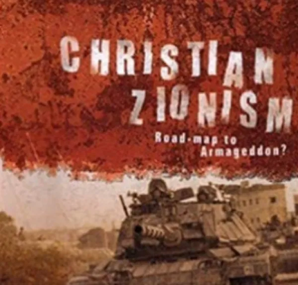Military tank and words Christian Zionism