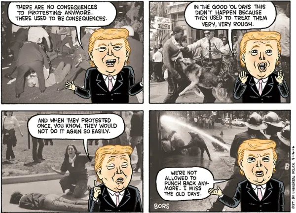 Comic about protesting