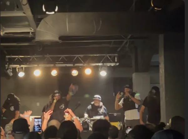 Band playing on stage