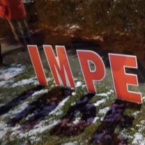 Word IMPEACH in big red letters