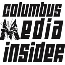 The words Columbus Media Insider with the M looking like broken glass