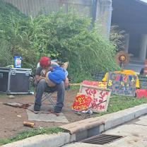 Unhoused person
