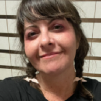 Young white woman smiling