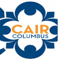 Words CAIR Columbus inside a flowery image