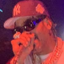 Man singing into mic