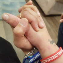 Holding hands