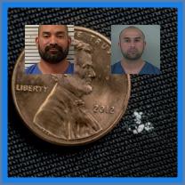 Photos of cops and a penny