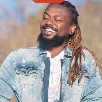 Black man smiling