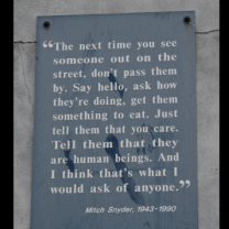 Plaque with quote