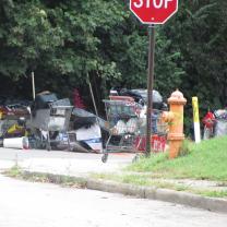 Homeless camp
