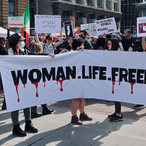 Women protesting in Iran