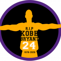 Drawing of Kobe Bryant and words R.I.P Kobe Bryant