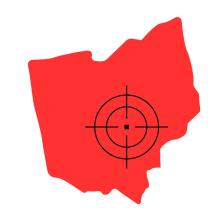 Ohio with a target on it