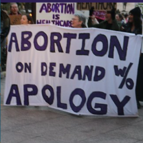 Abortion on demand banner