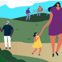 People in a park