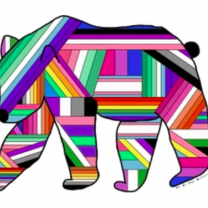 Rainbow bear