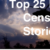 Helipcopter in background with words Top 25 Most Censored Stories of 2016