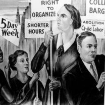 People holding signs