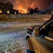 Fire on the horizon