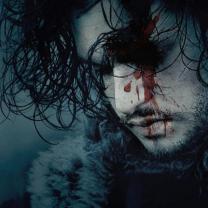 John Snow with blood