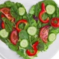 heart shaped salad