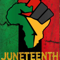 Africa map with Africa flag colors