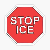 Stop sign saying Stop ICE