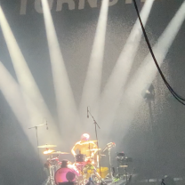 Lights on the stage at the concert
