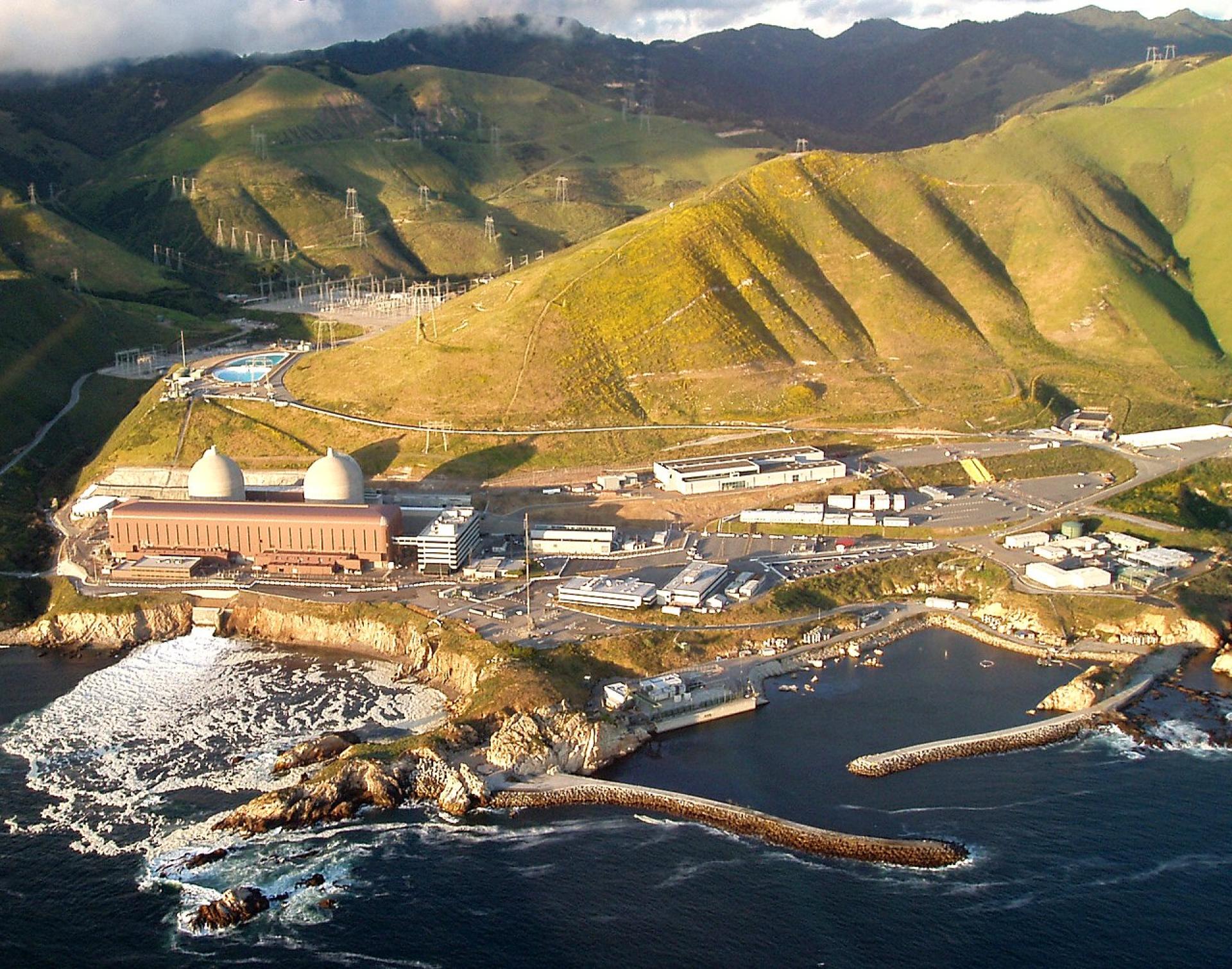 The nuclear fueled Diablo Canyon Power Plant — in San Luis Obispo County, California