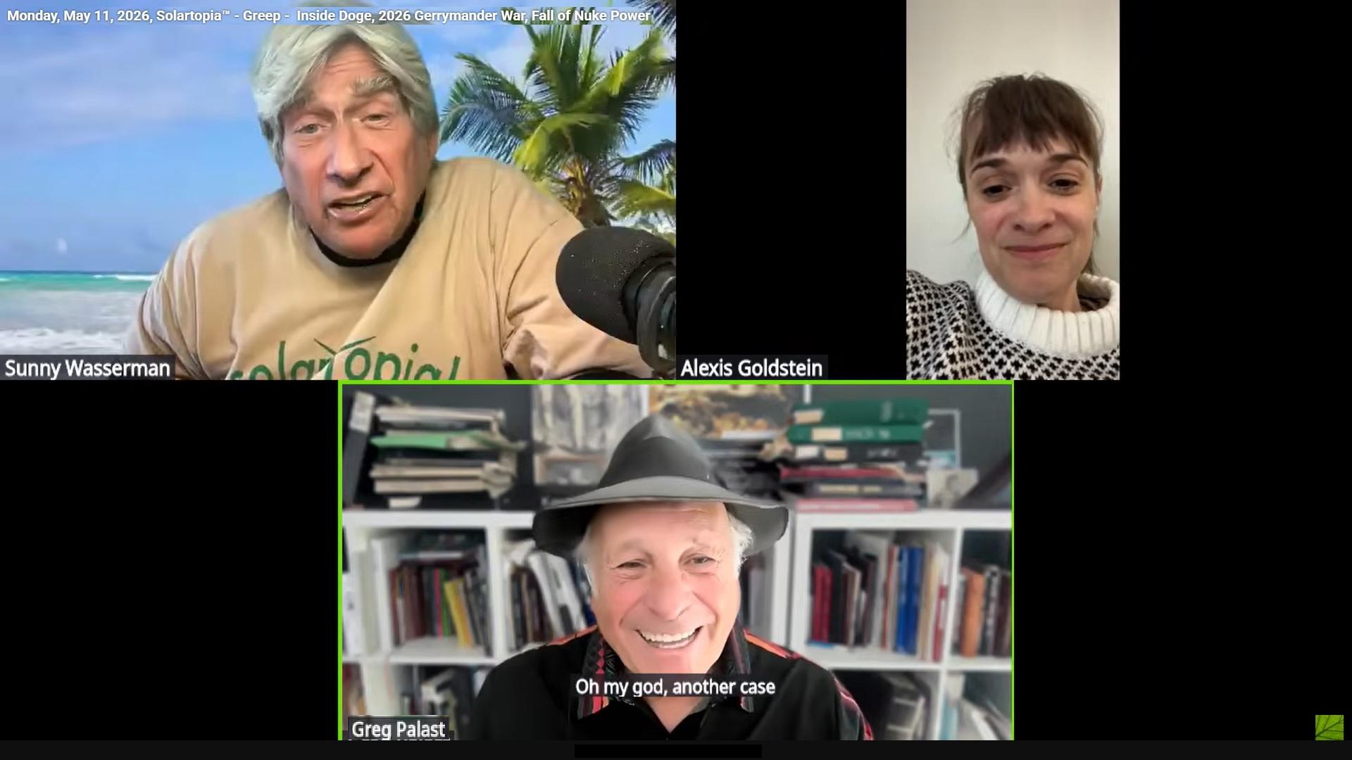 HArvey, Alexis, Greg Palast