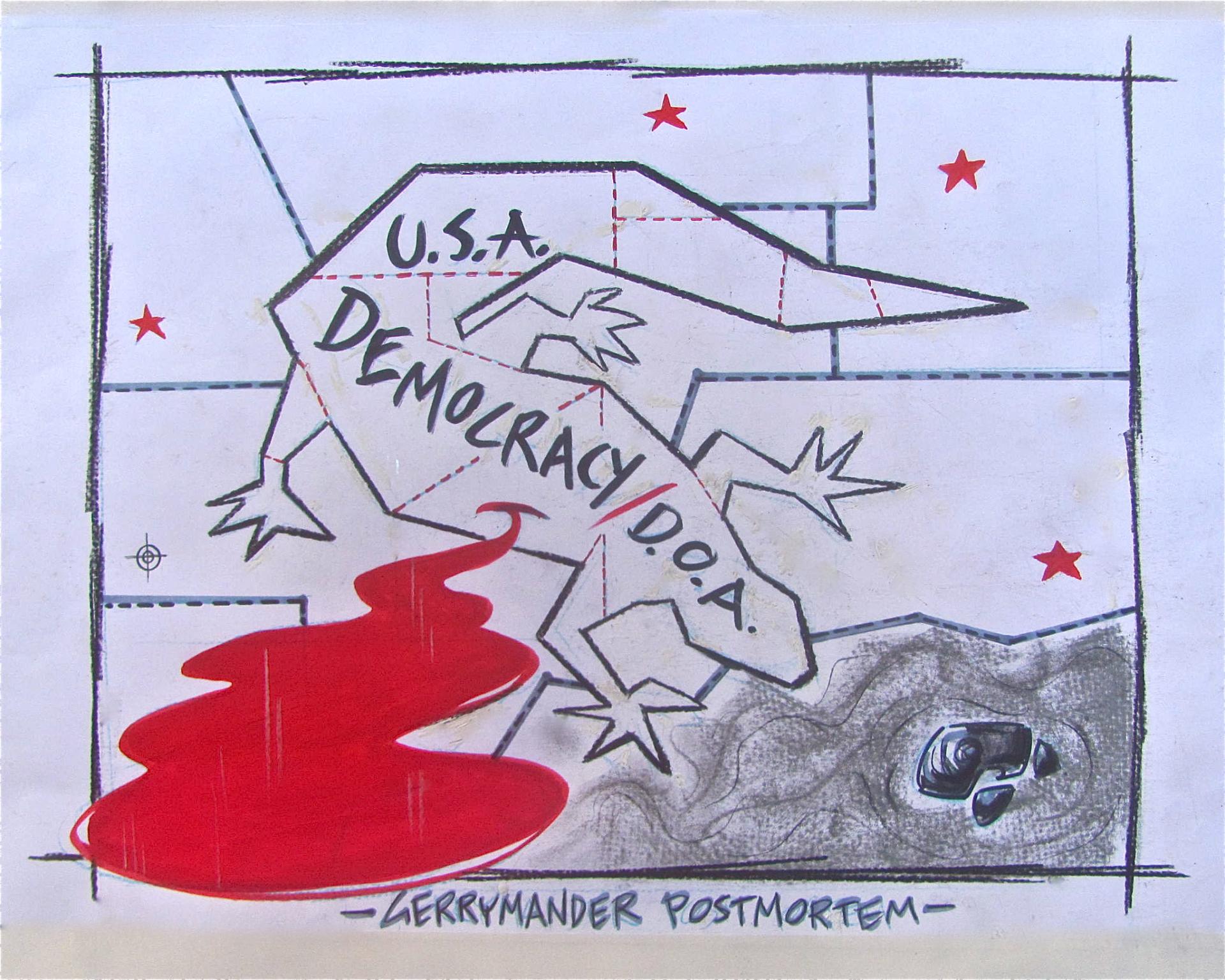Cartoon of Gerrymander: Post Mortem