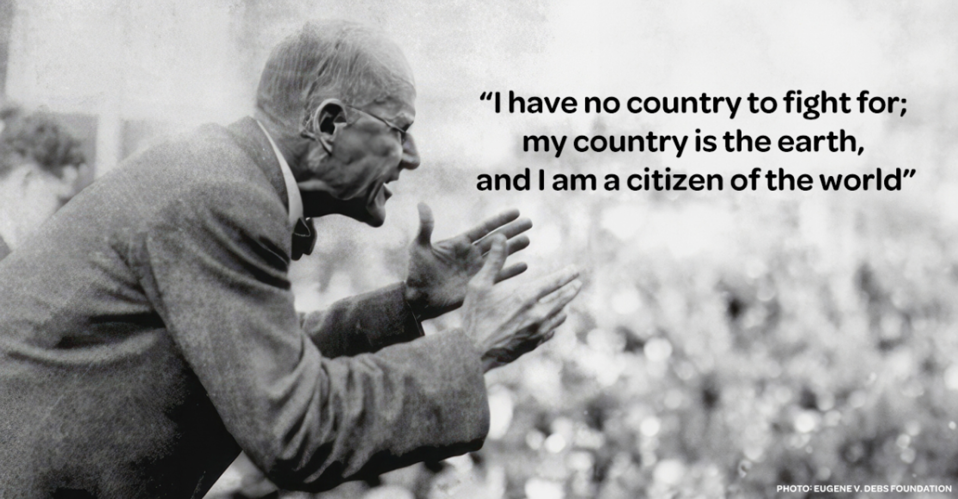 Eugene Debs giving a speech