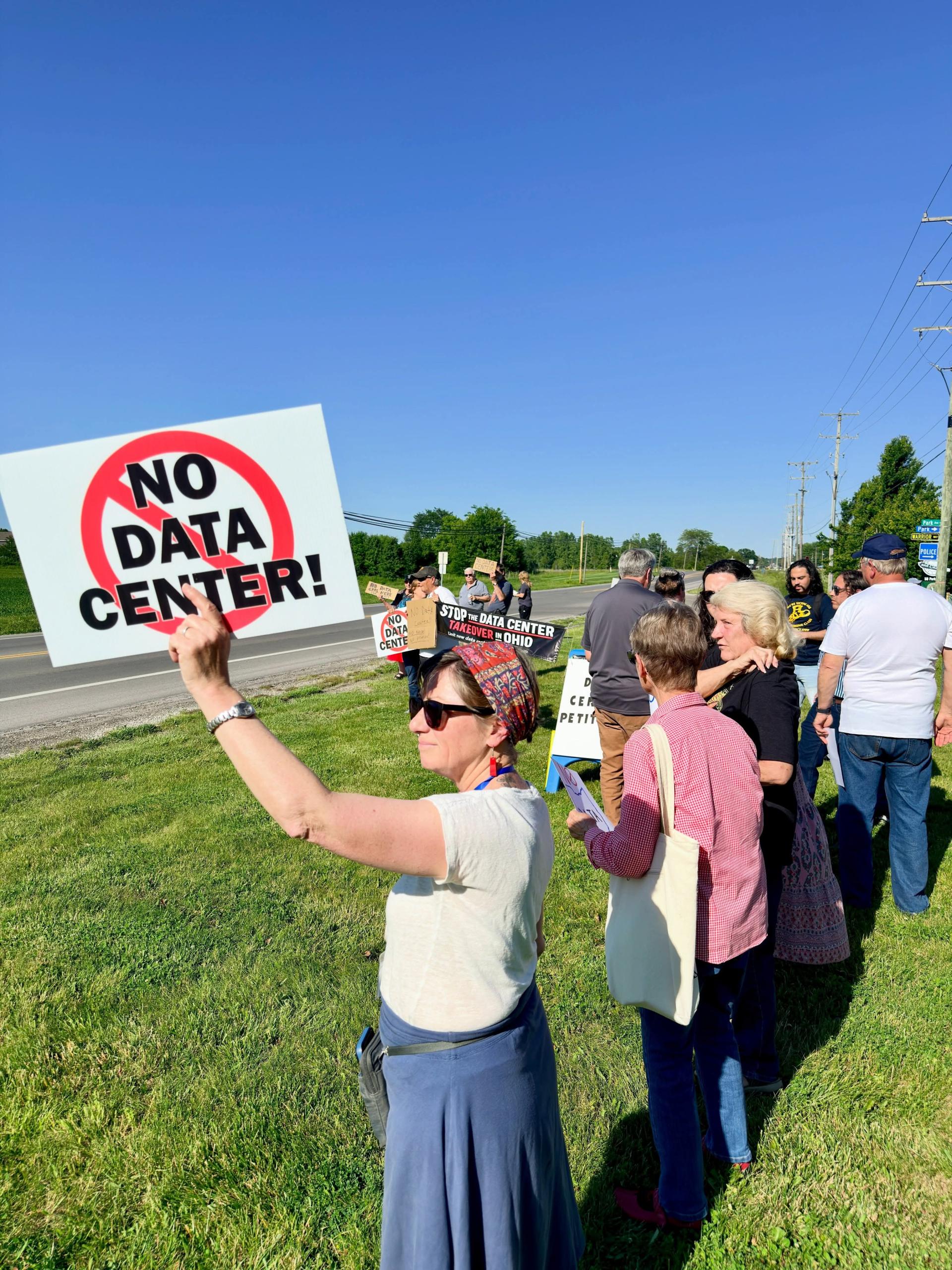 Protesters against Data Center Pataskala, OH
