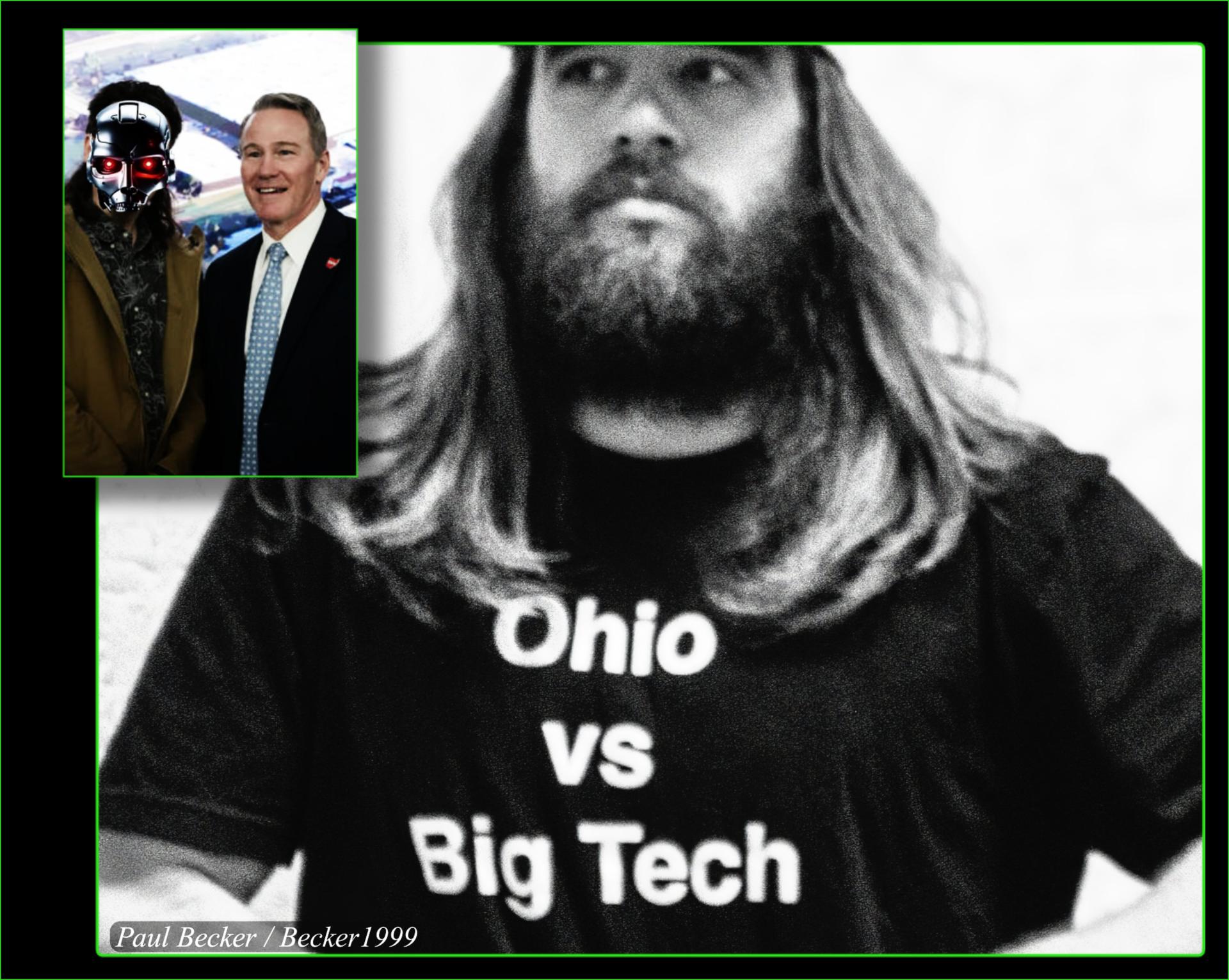 Man wearing Ohio vc. Big Tech