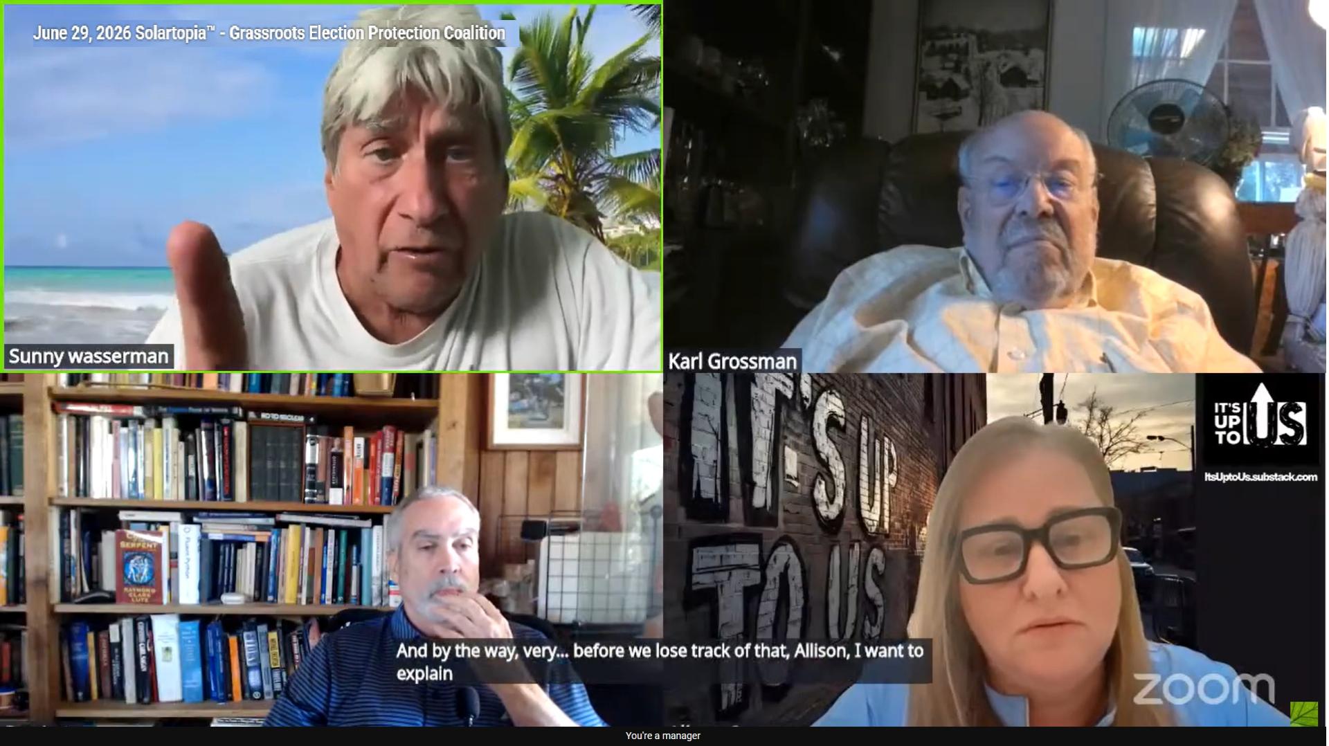 Host and Guests in zoom