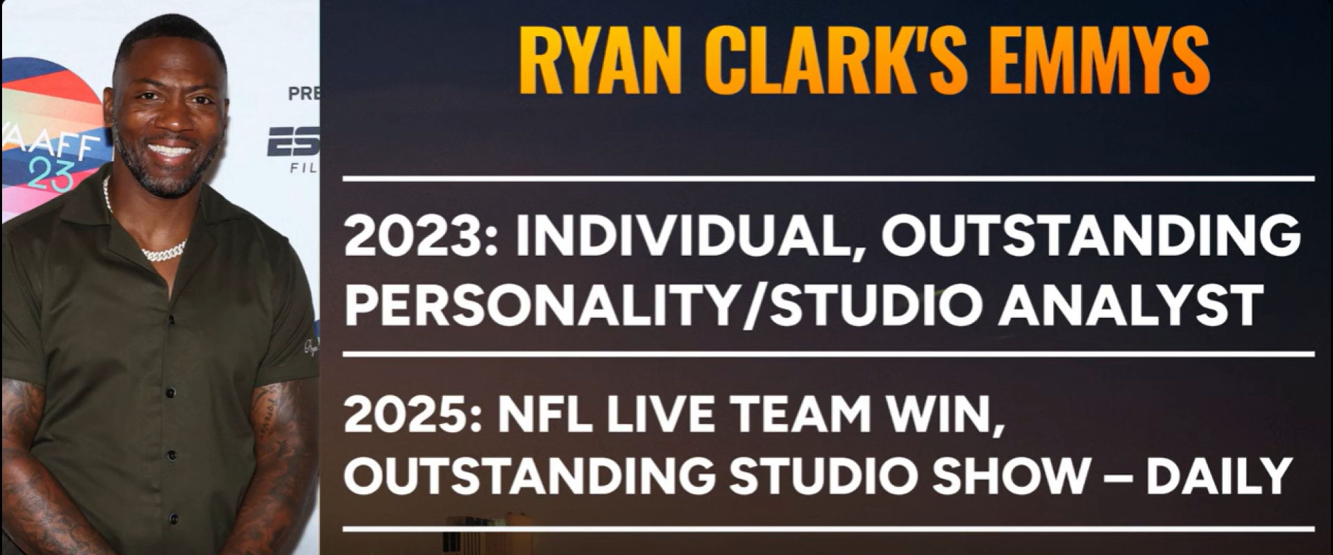 Ryan Clark and list of his Emmys