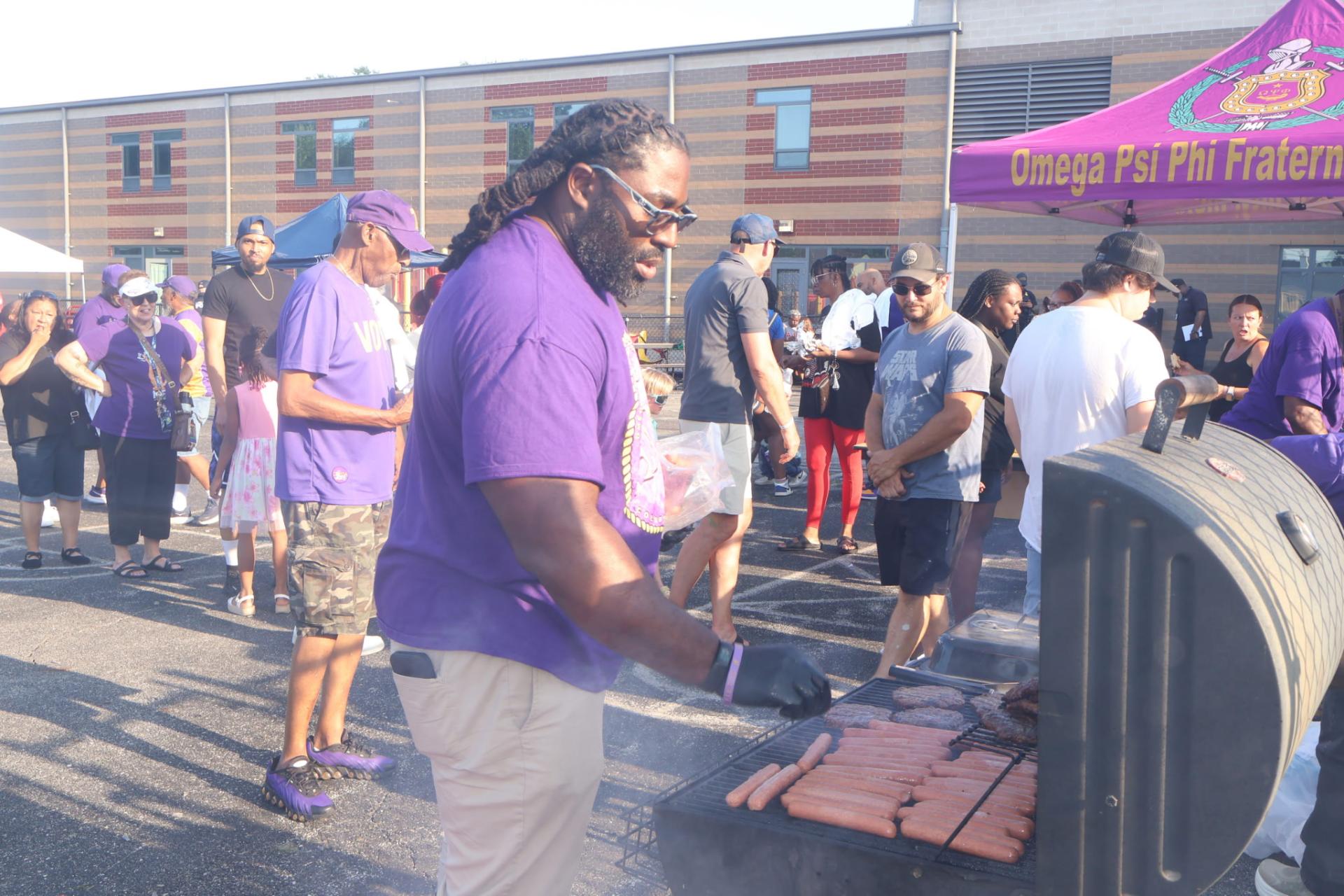 People at a cookout