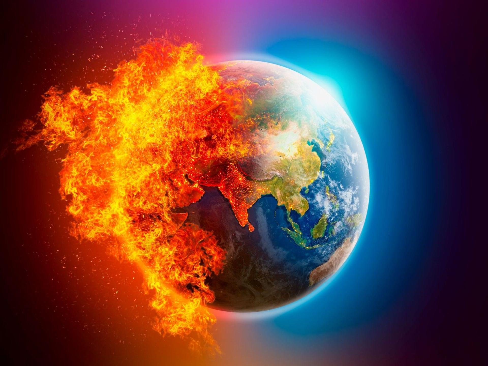 Earth on fire