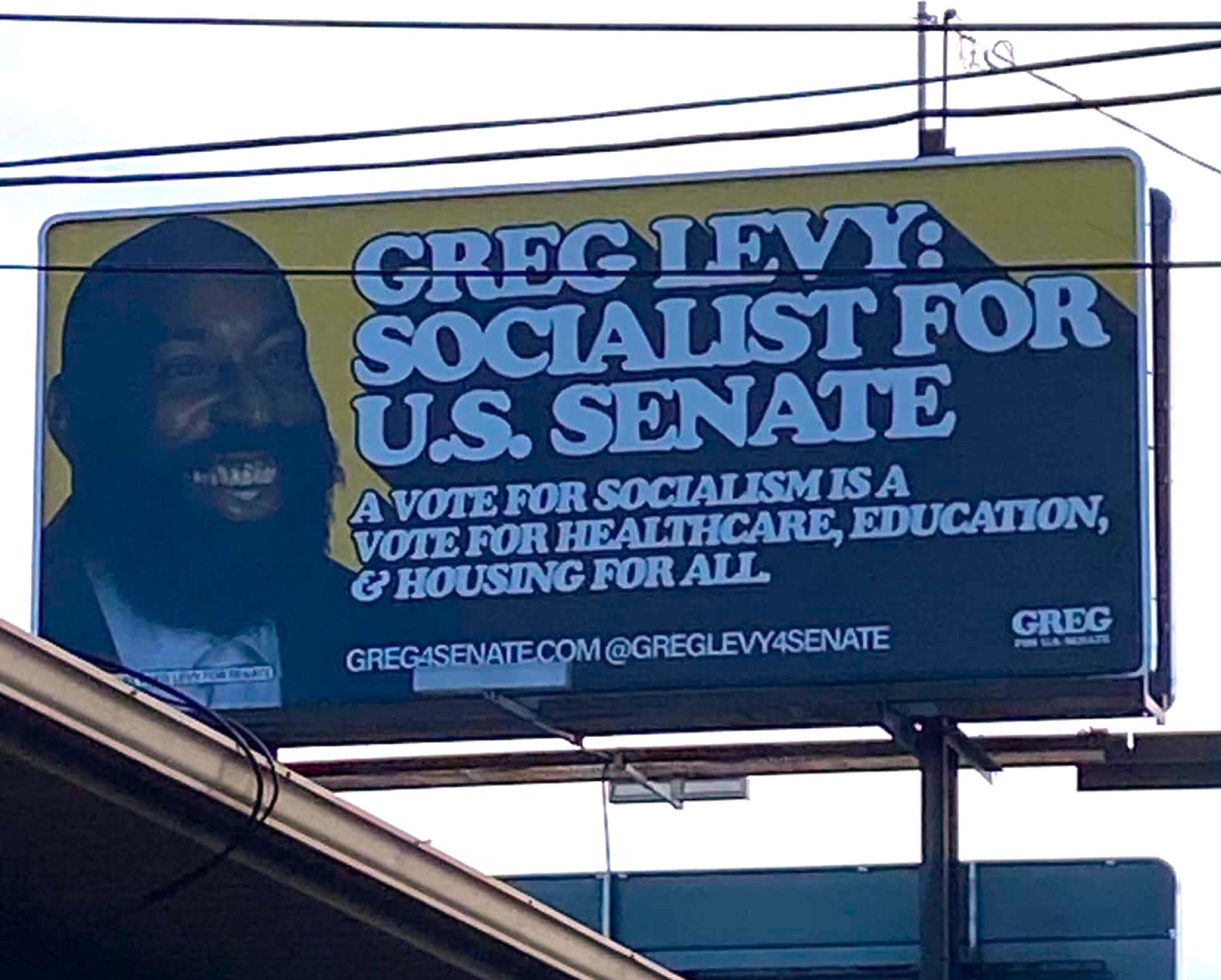 Greg Levy billboard